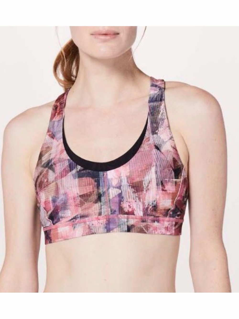 Lululemon Stash N’ Run Bra Pink